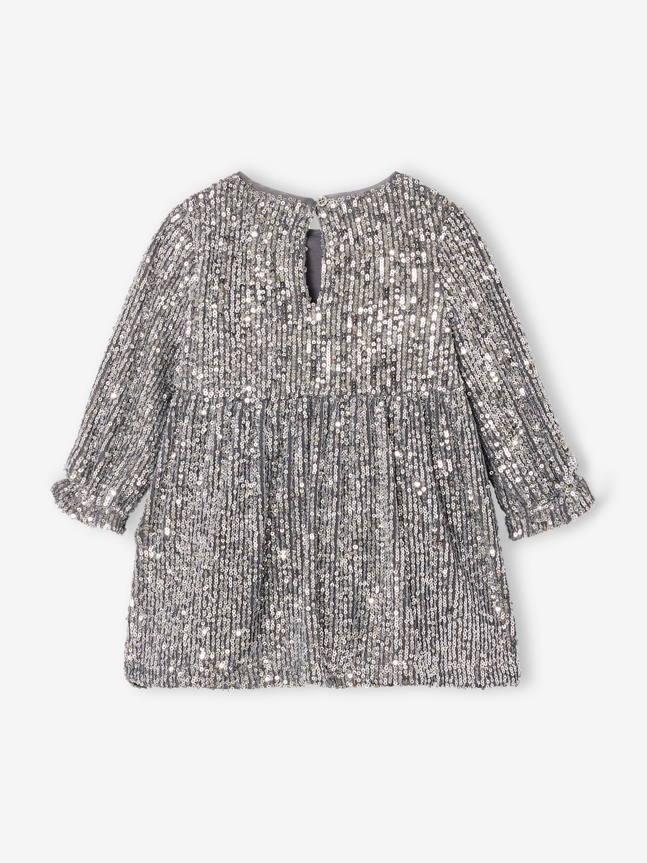 Thumbnail - Festliches Baby Kleid mit Pailletten