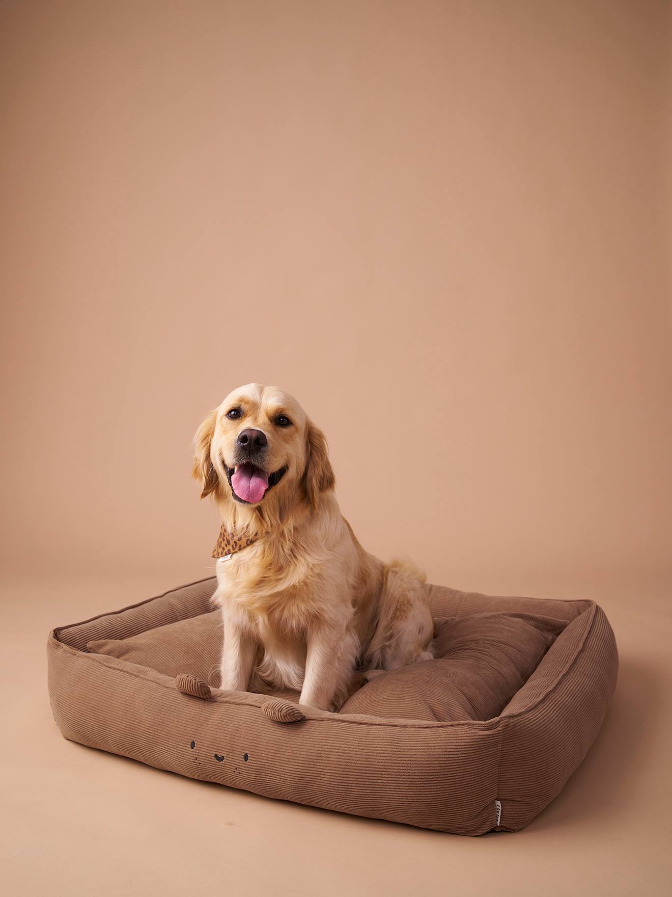 Thumbnail - Gepolstertes Hundebett aus Feincord