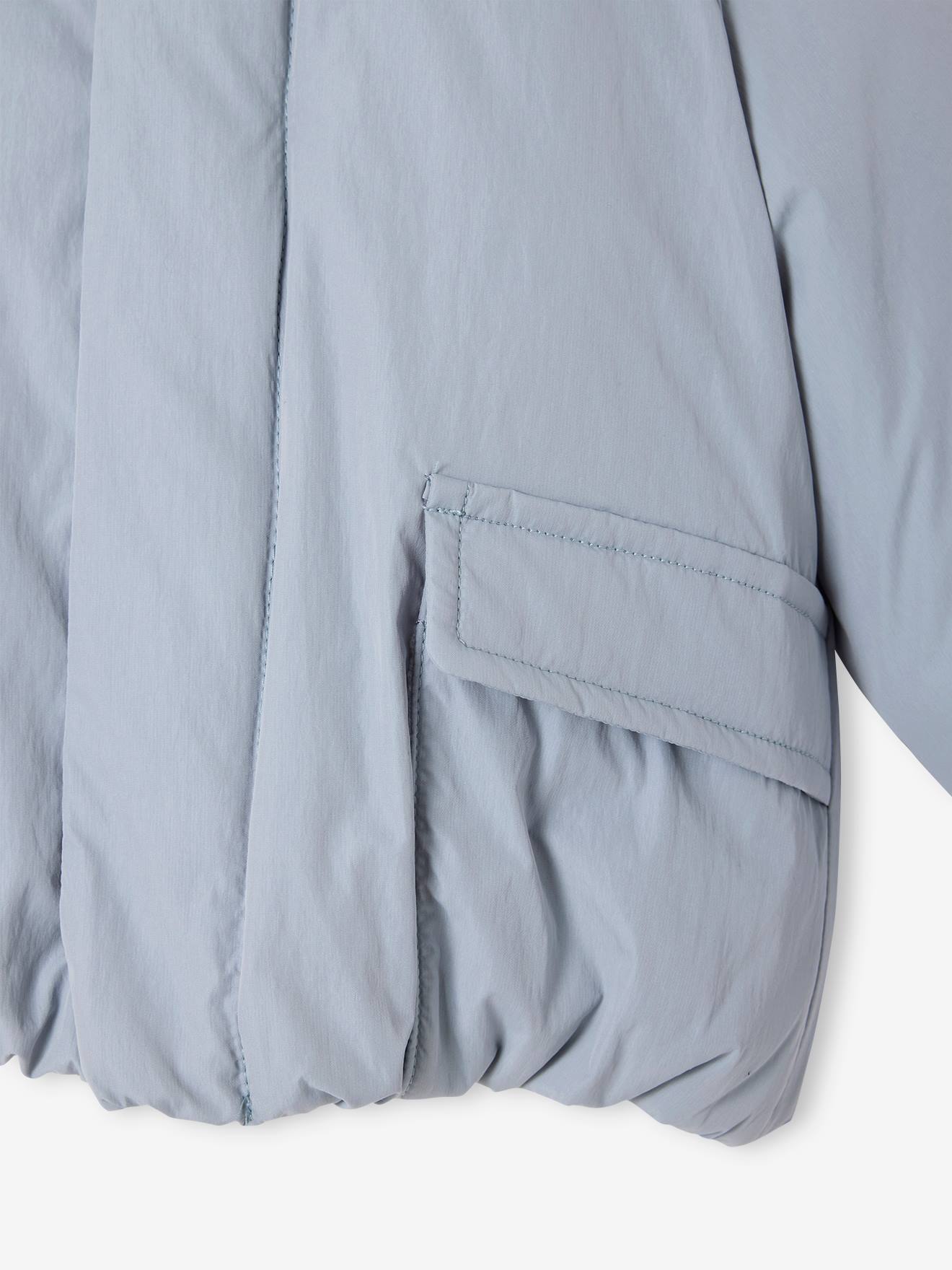 Thumbnail - Baby Steppjacke mit Kapuze und Fleecefutter eis