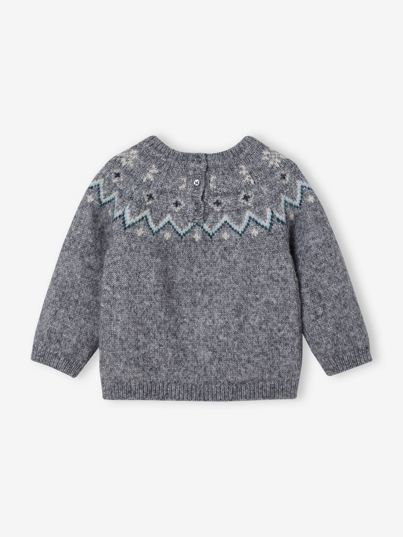 Thumbnail - Baby Pullover mit Norwegermuster Capsule für Weihnachten
