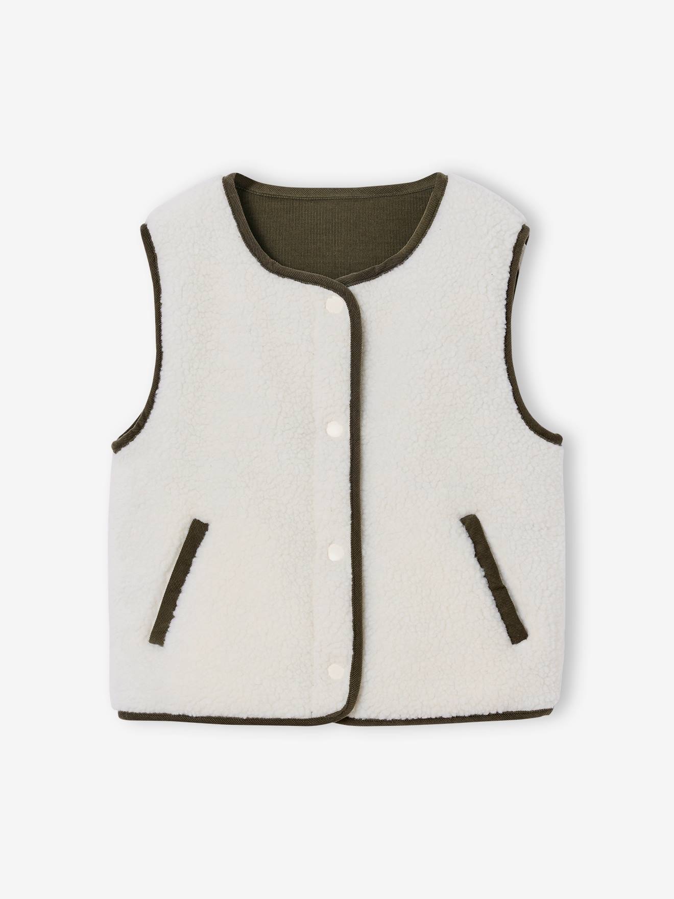 Thumbnail - Kinder Wende-Weste aus Teddyfleece