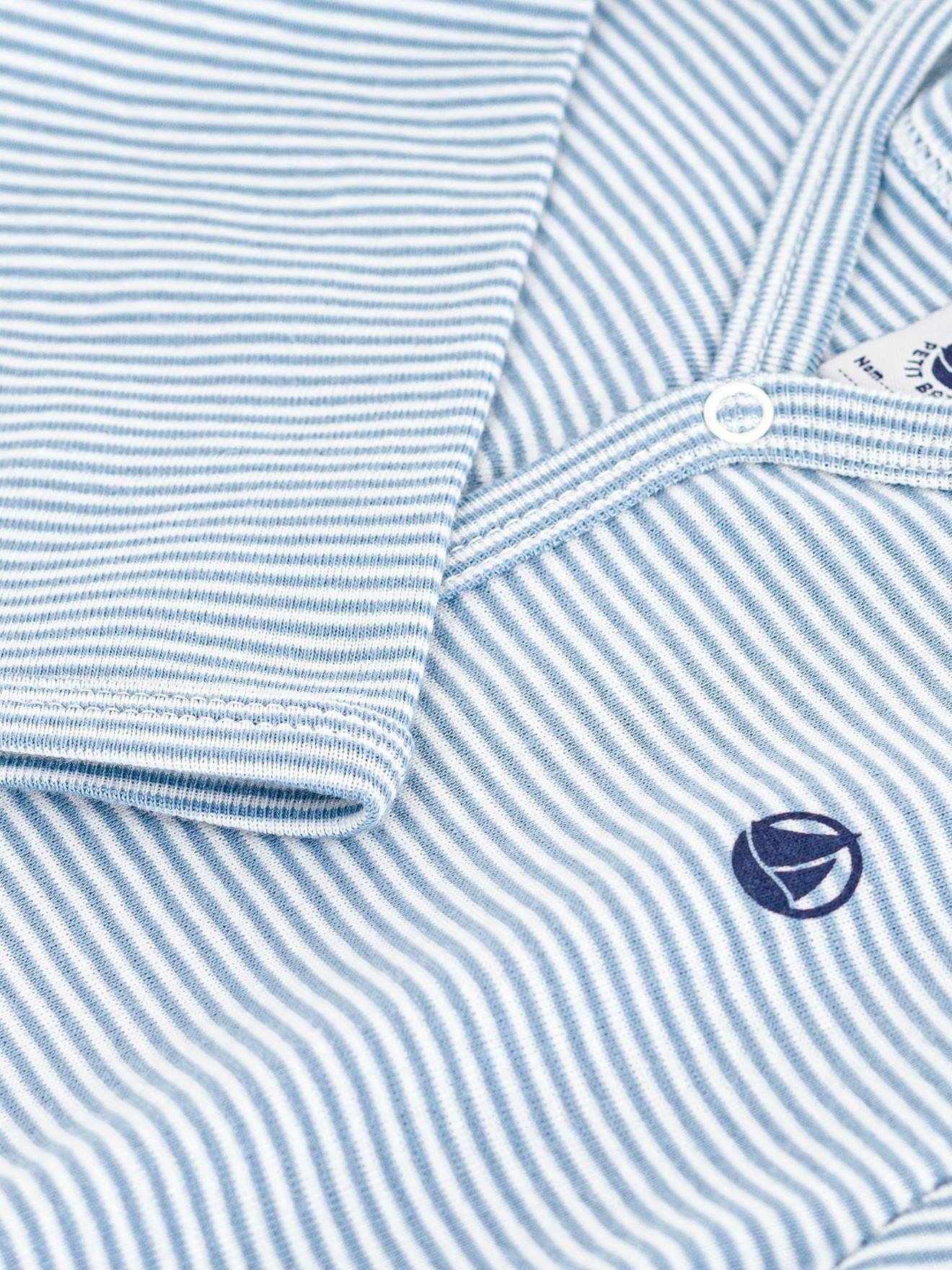 Thumbnail - Baby Schlafanzug aus Baumwolle mit Milleraies-Streifen PETIT BATEAU