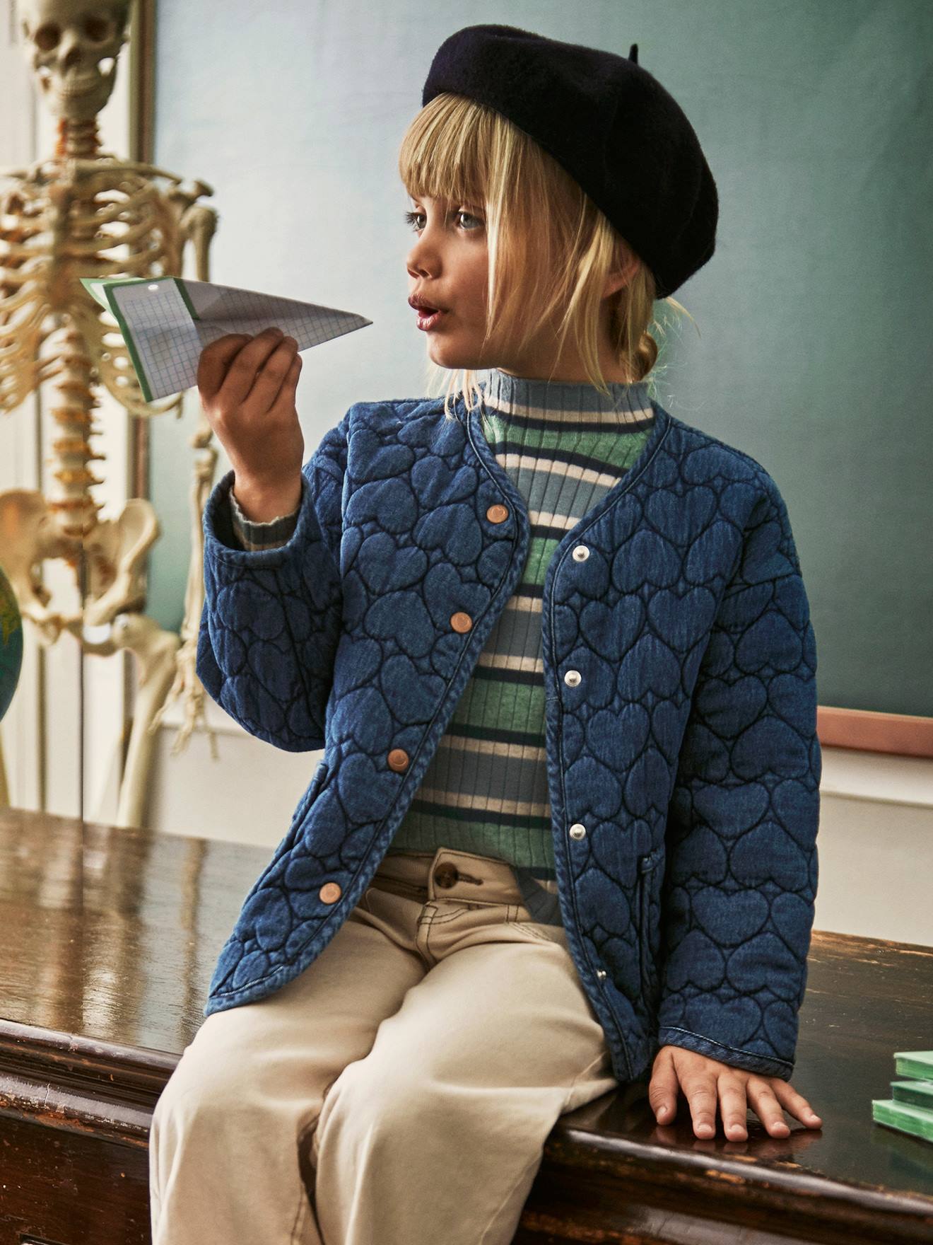 Thumbnail - Gesteppte Mädchen Jeansjacke Mayoral