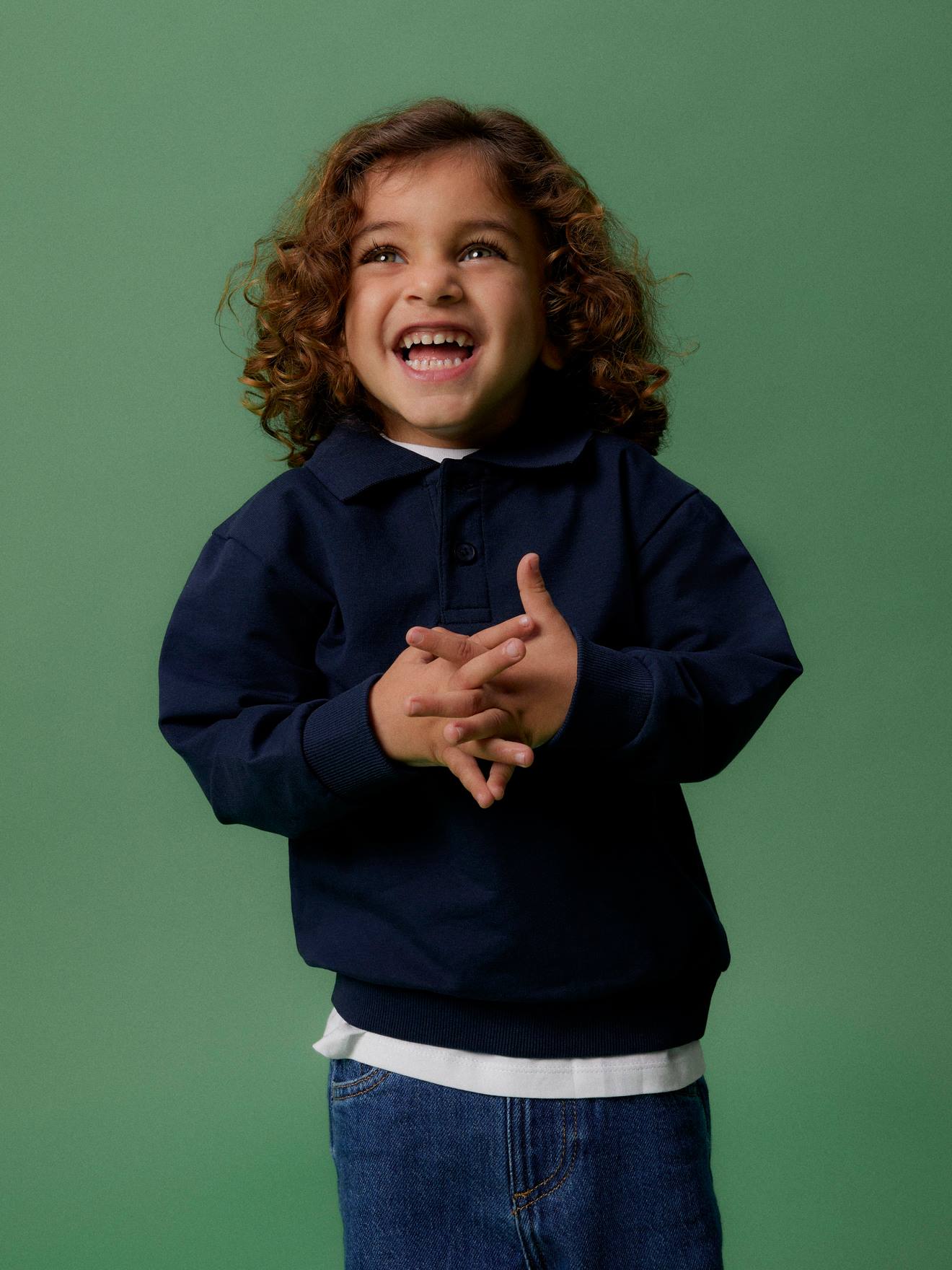 Thumbnail - Jungen Polo-Sweatshirt NMMLEOPOLD NAME IT