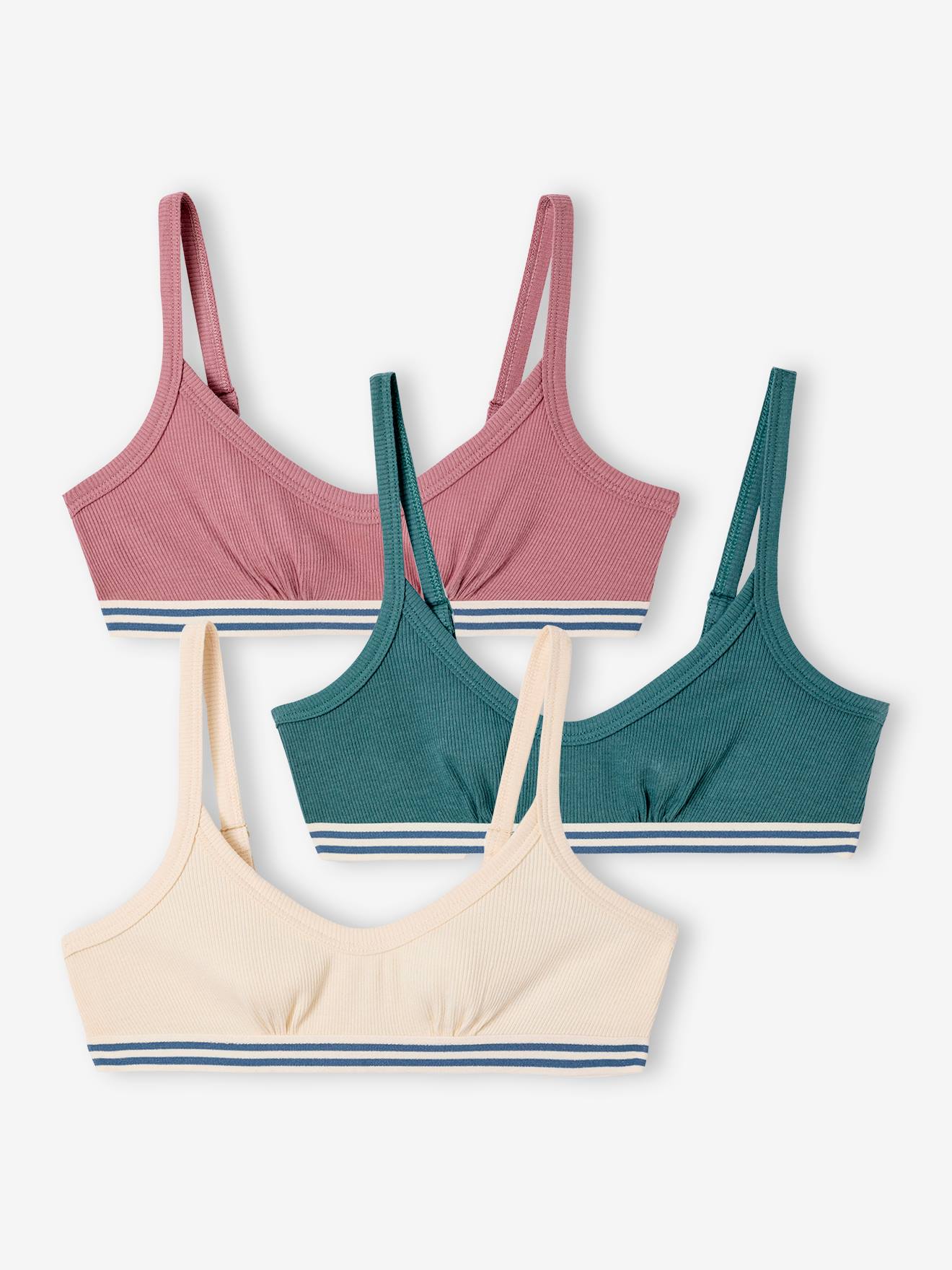 Bio-Kollektion: 3er-Pack Mädchen Bustiers JONEN