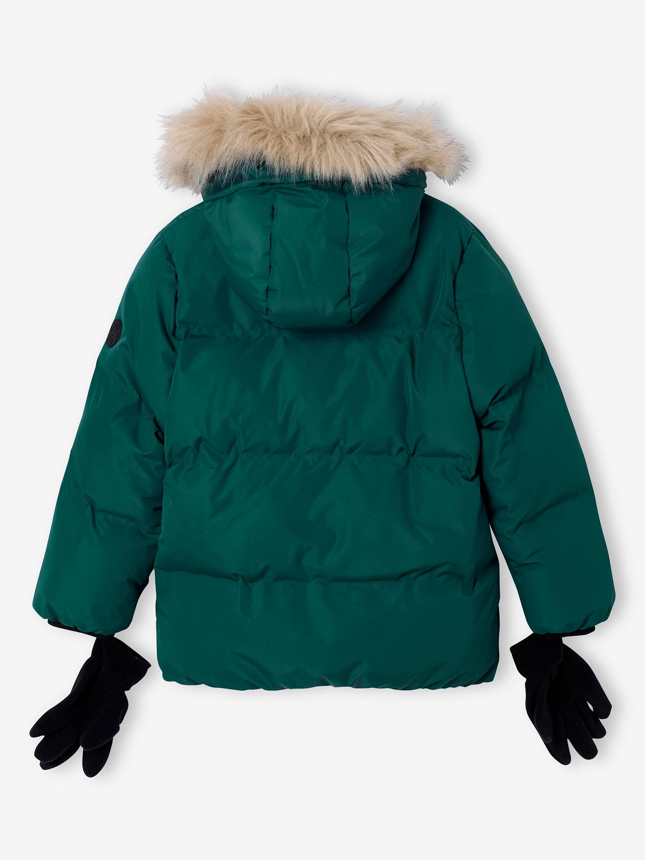 Thumbnail - Warme Jungen Winterjacke mit Handschuhen und Recycling-Wattierung n