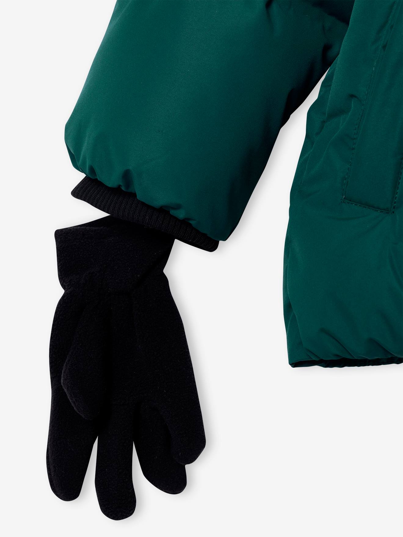 Thumbnail - Warme Jungen Winterjacke mit Handschuhen und Recycling-Wattierung n