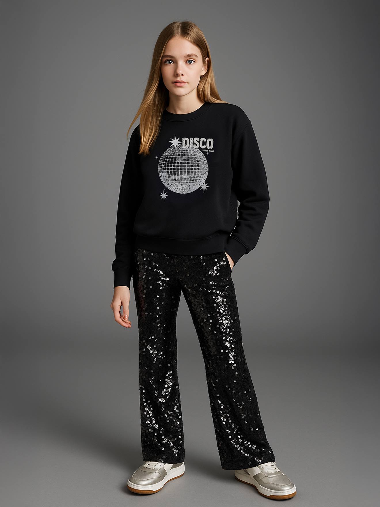 Thumbnail - Sweatshirt DISCO mit Glitzereffekt JONEN