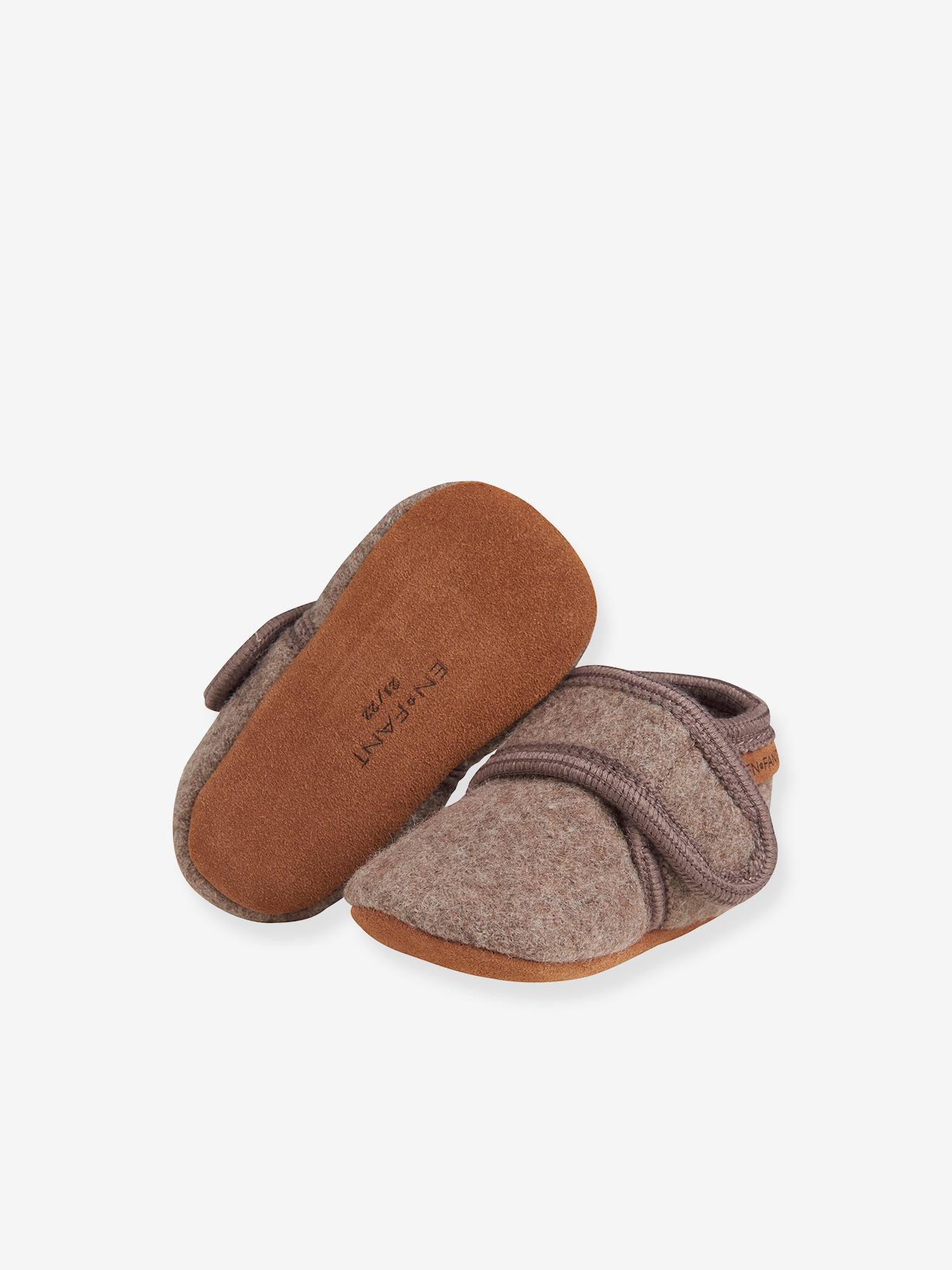 Thumbnail - Hausschuhe aus Wolle Baby En Fant  meliert