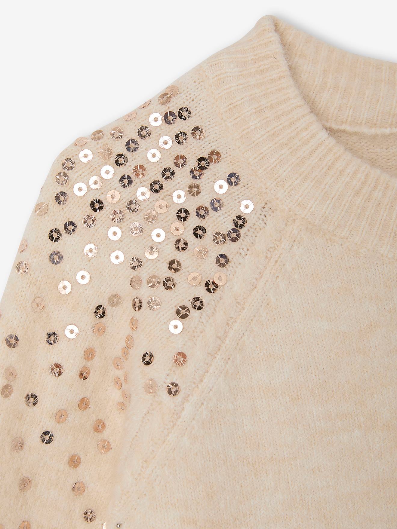 Thumbnail - Mädchen Strickjacke mit Pailletten für Weihnachten