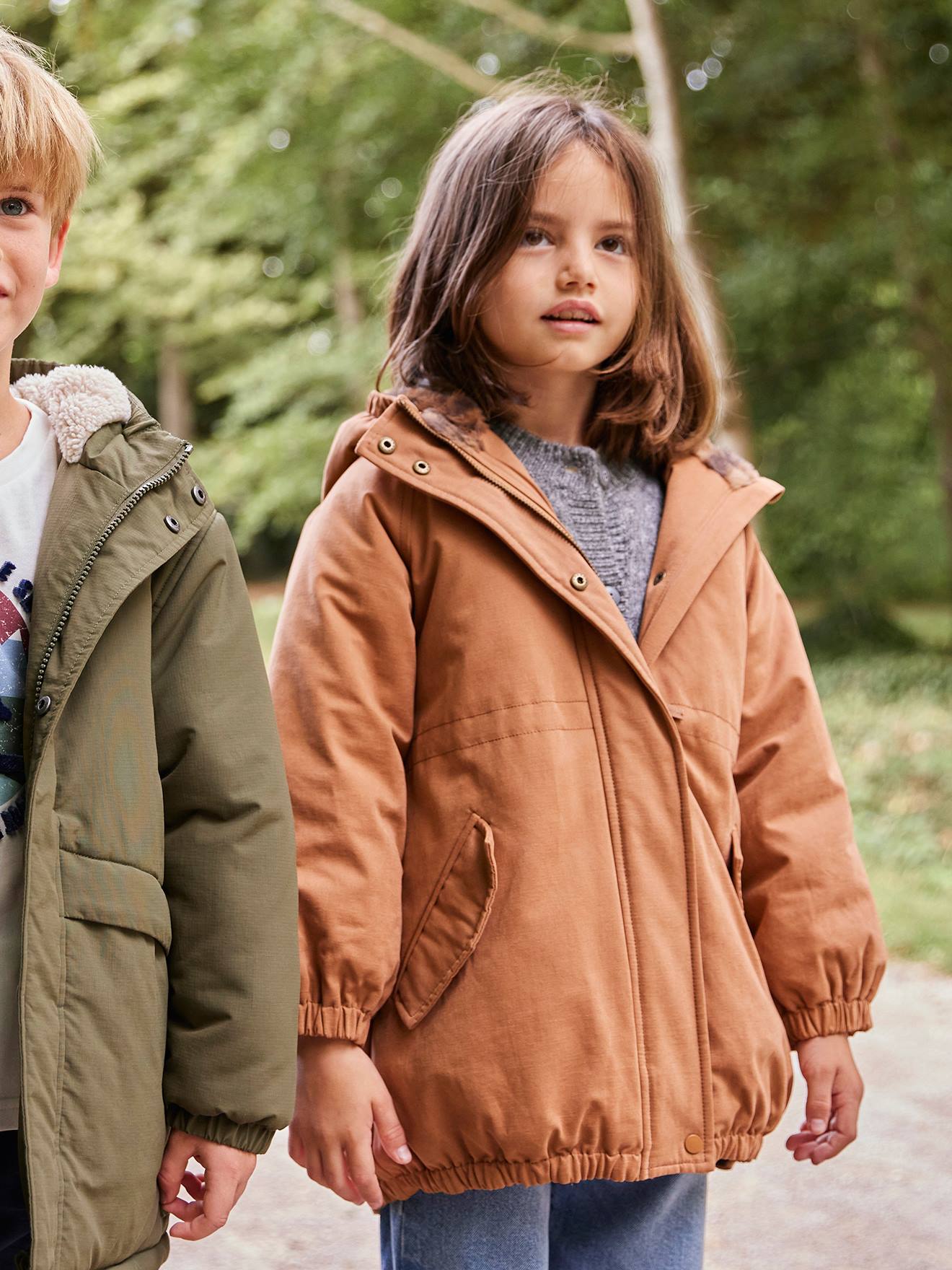 Mädchen Winterjacke mit Webpelzfutter