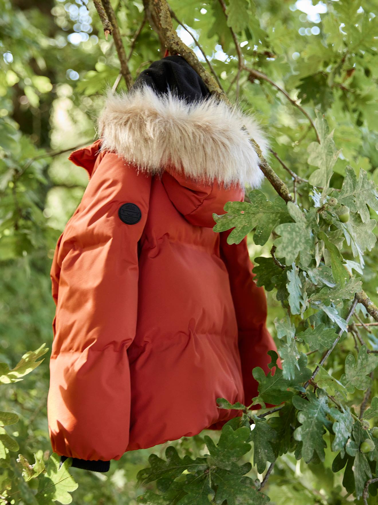 Thumbnail - Warme Jungen Winterjacke mit Handschuhen und Recycling-Wattierung bernstein