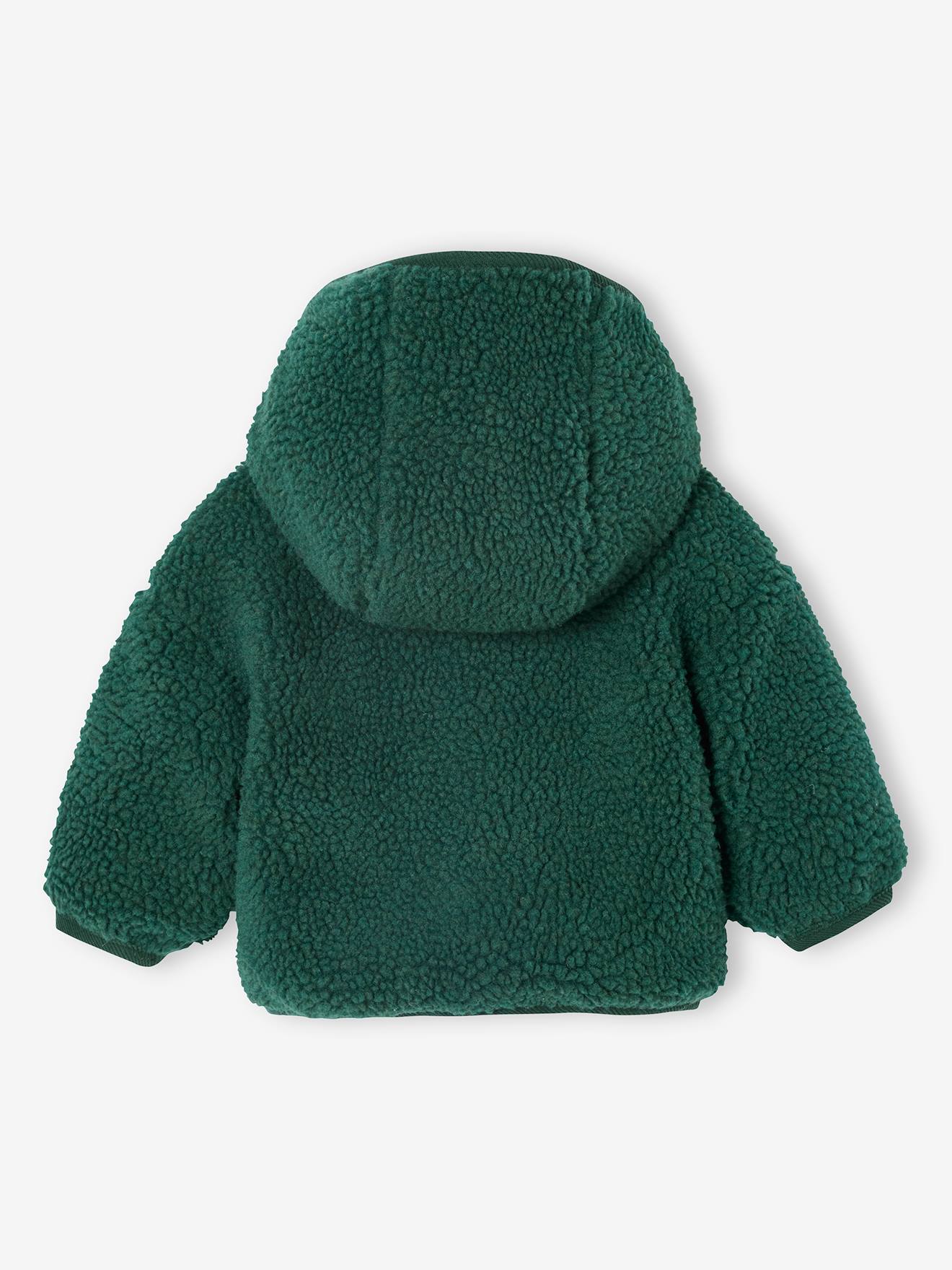 Thumbnail - Baby Blouson aus Teddyfleece mit Kapuze n