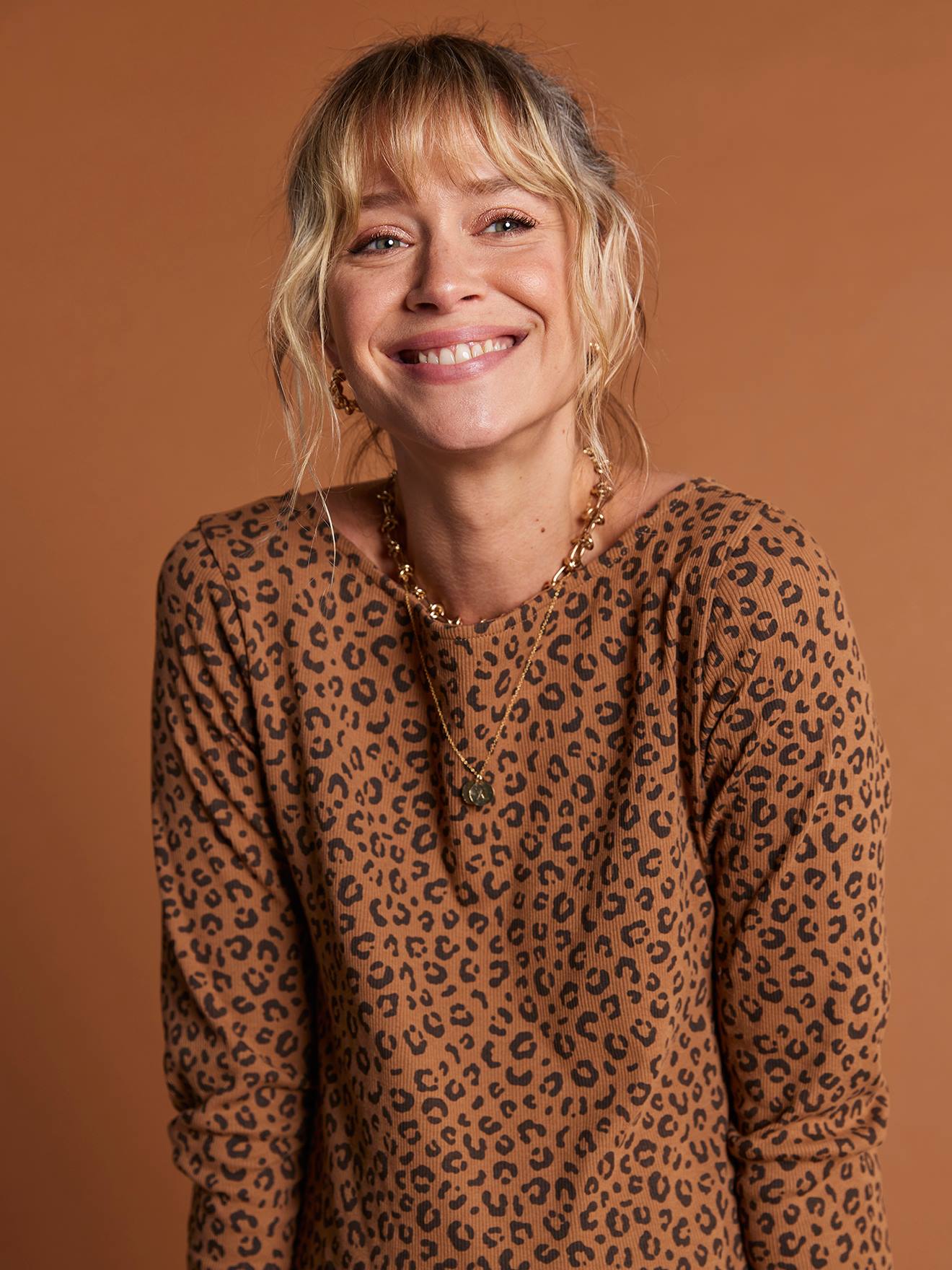 Umstandsshirt mit Leoprint ENVIE DE FRAISE