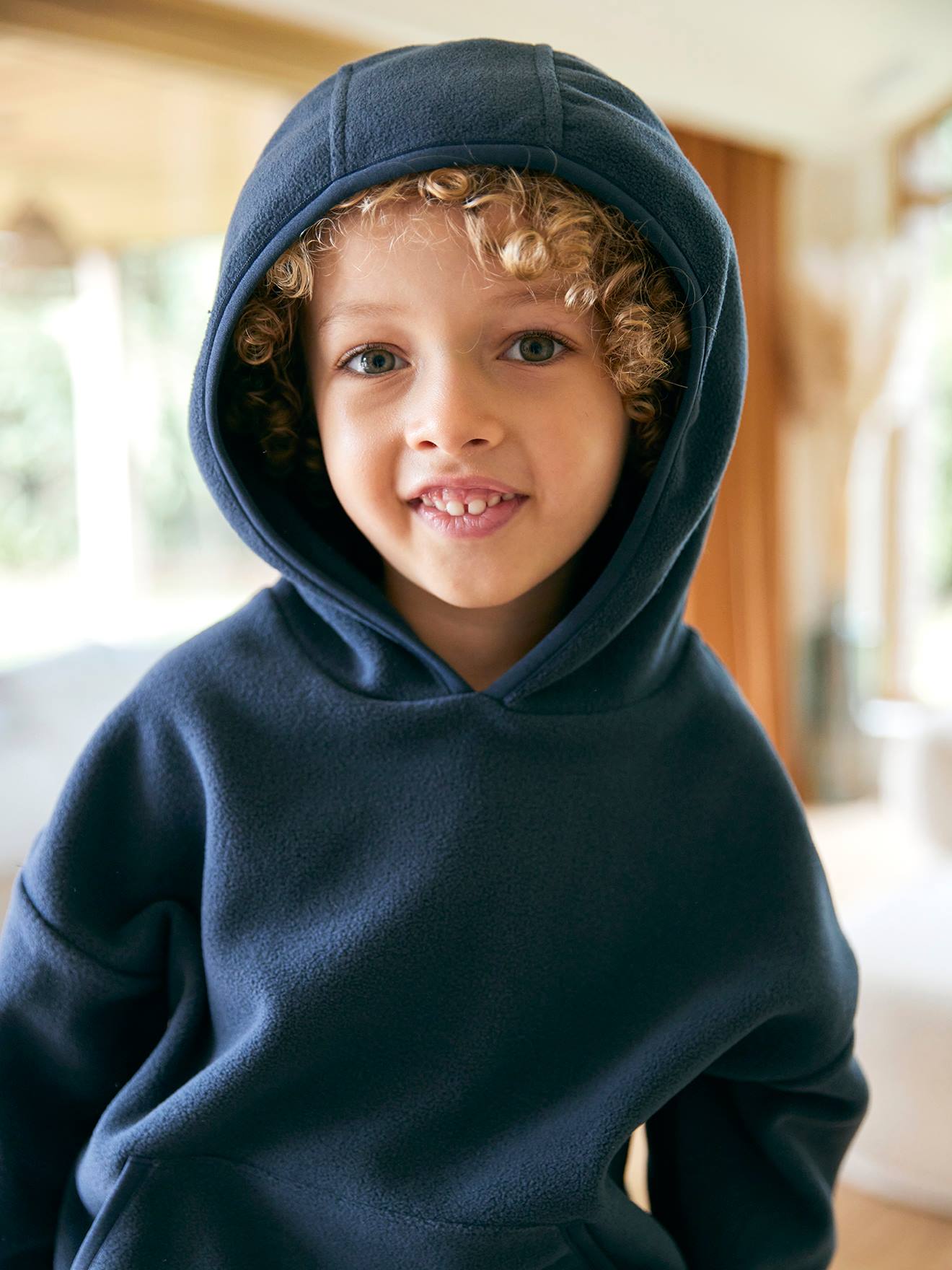 Thumbnail - Kapuzenpullover aus Fleece mit Kängurutasche