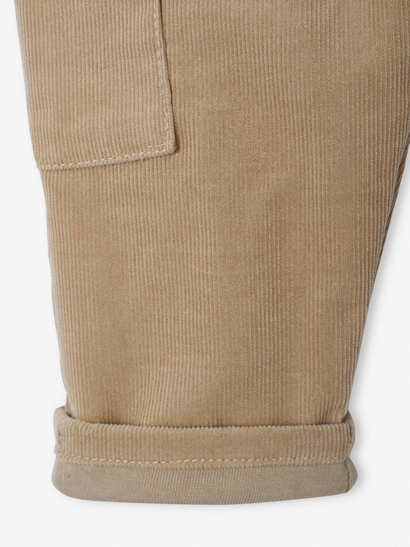 Thumbnail - Gefütterte Baby Cordhose im Cargo-Stil