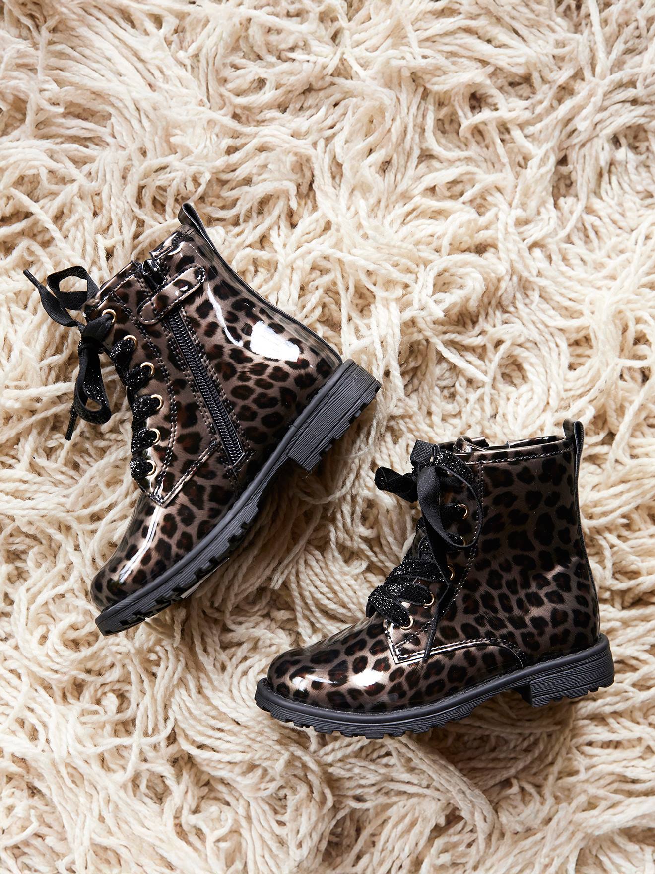 Mädchen Schnürboots mit Reißverschluss