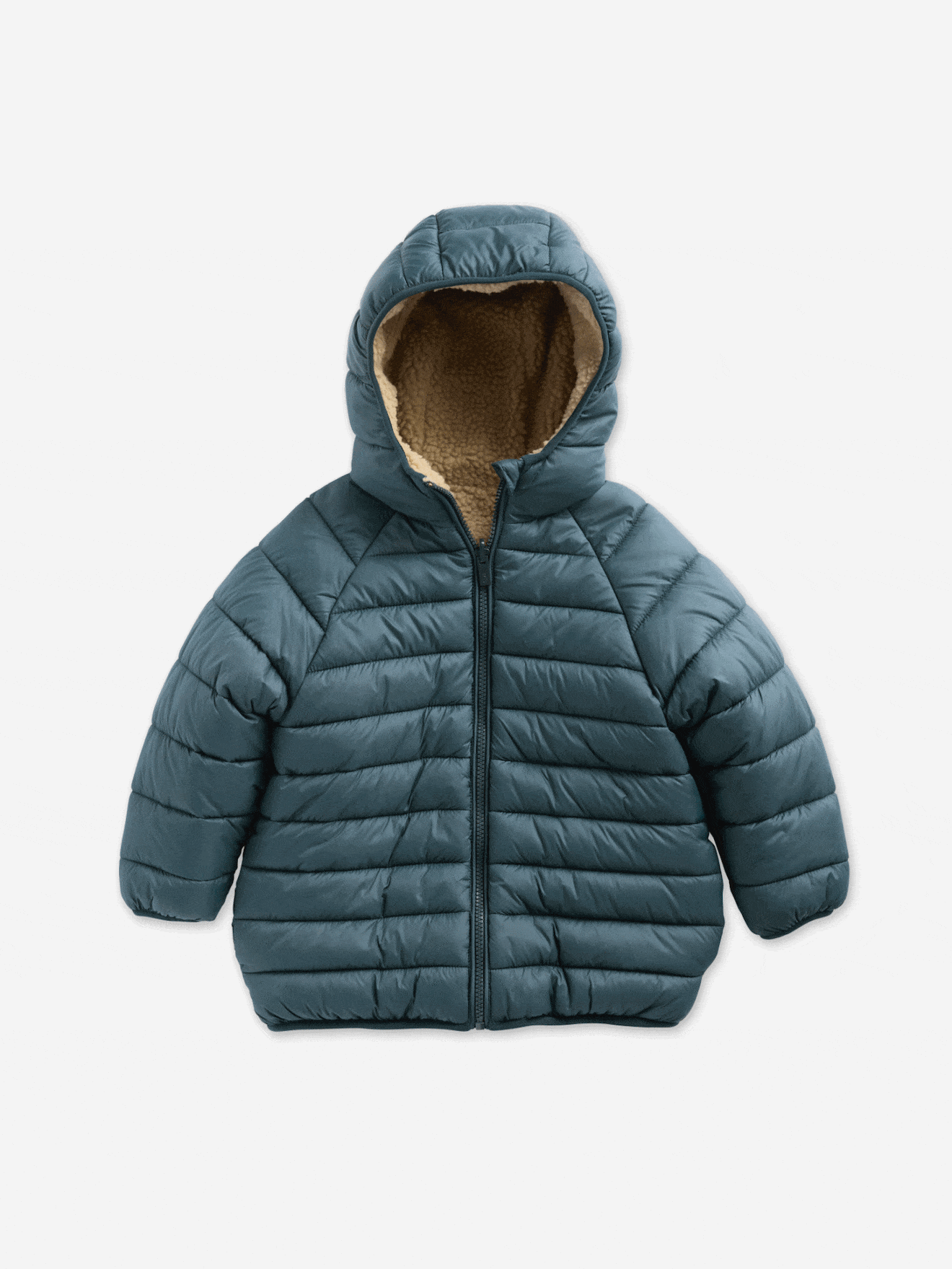 Thumbnail - Jungen Wende-Steppjacke mit Teddyfleece