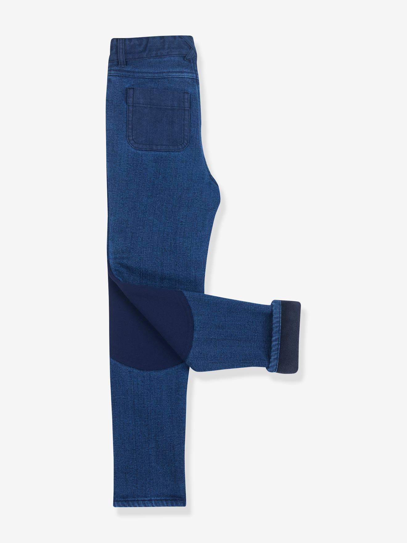 Thumbnail - Gefütterte Kinder Straight-Jeans KUULU THERMO DENIM finkid