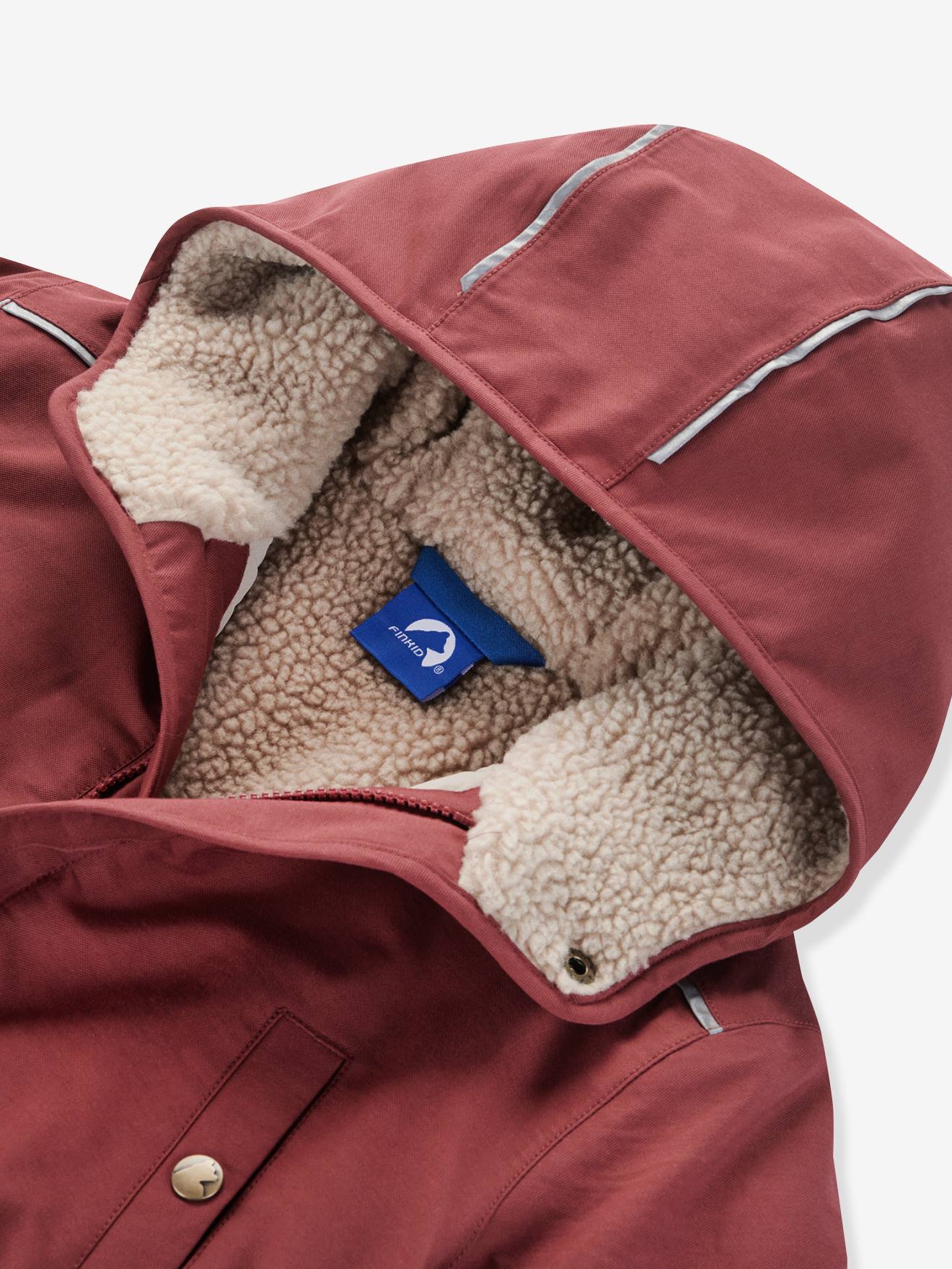 Thumbnail - Kinder Winterparka TUULIKKI finkid mit Teddyfleece granatapfel