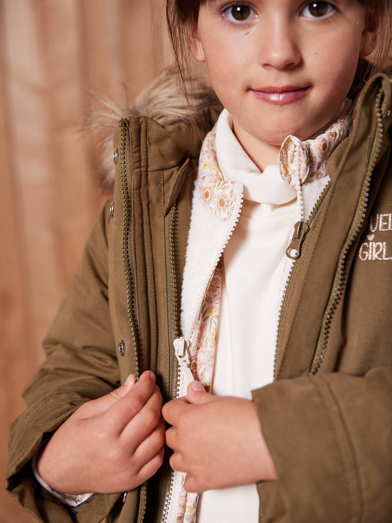 Thumbnail - Mädchen 3-in-1-Winterjacke mit Recycling-Polyester