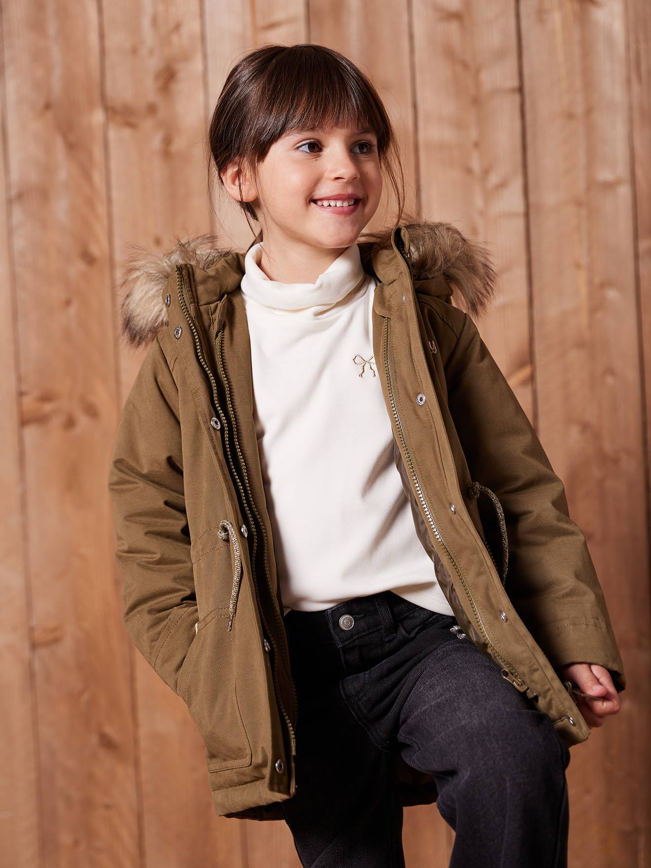 Thumbnail - Mädchen 3-in-1-Winterjacke mit Recycling-Polyester
