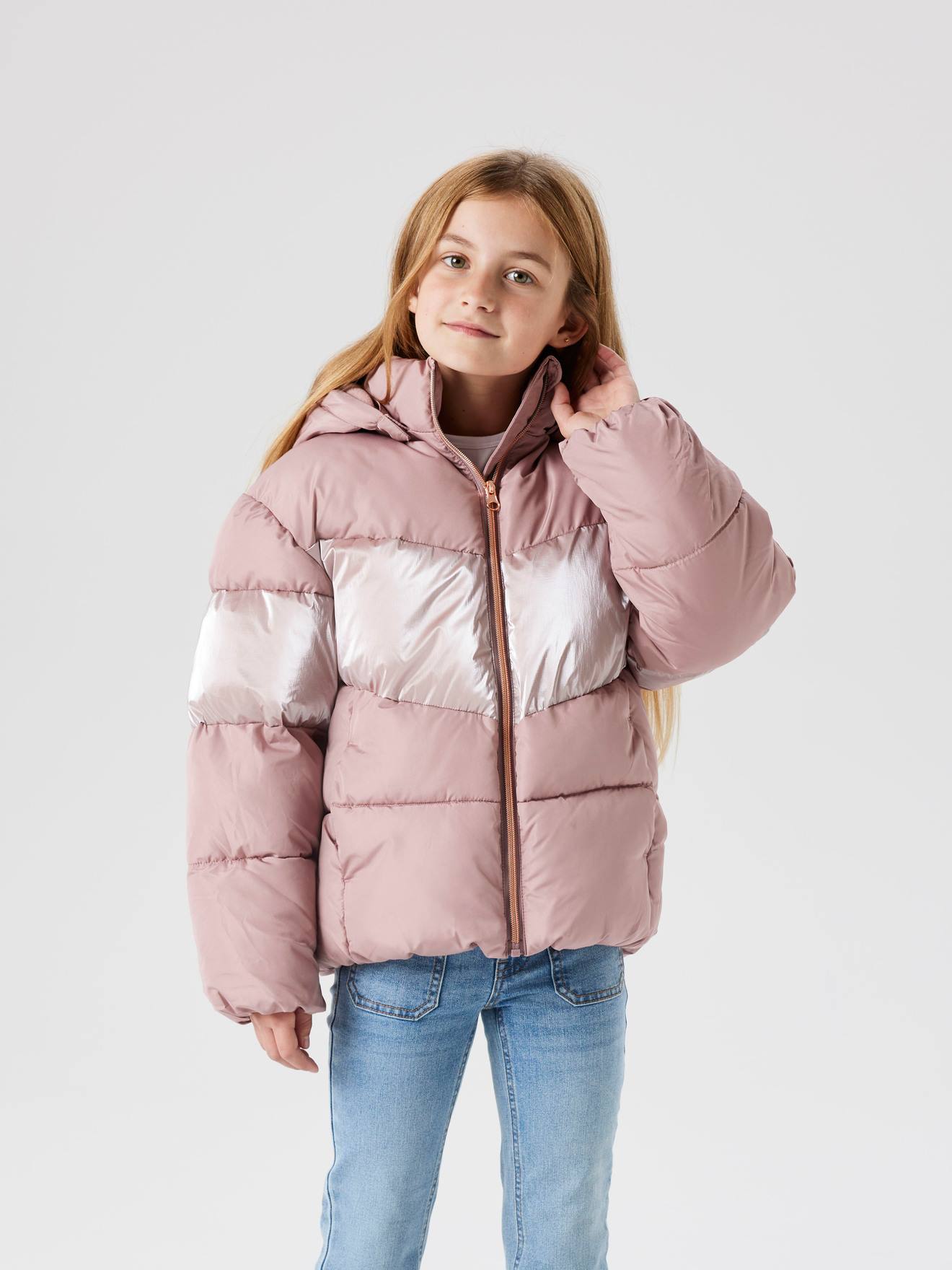 Thumbnail - Steppjacke mit Kapuze Mädchen  NAME IT