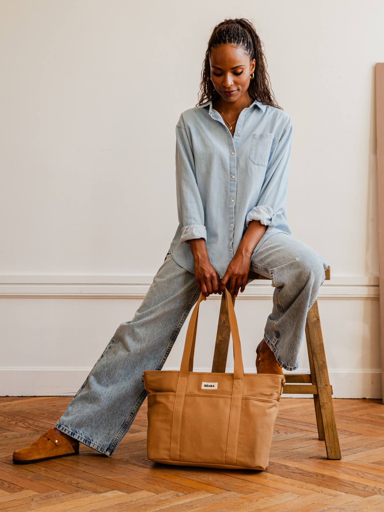 Thumbnail - Wickeltasche MADRID XXL-Tote-Bag BEABA ocker