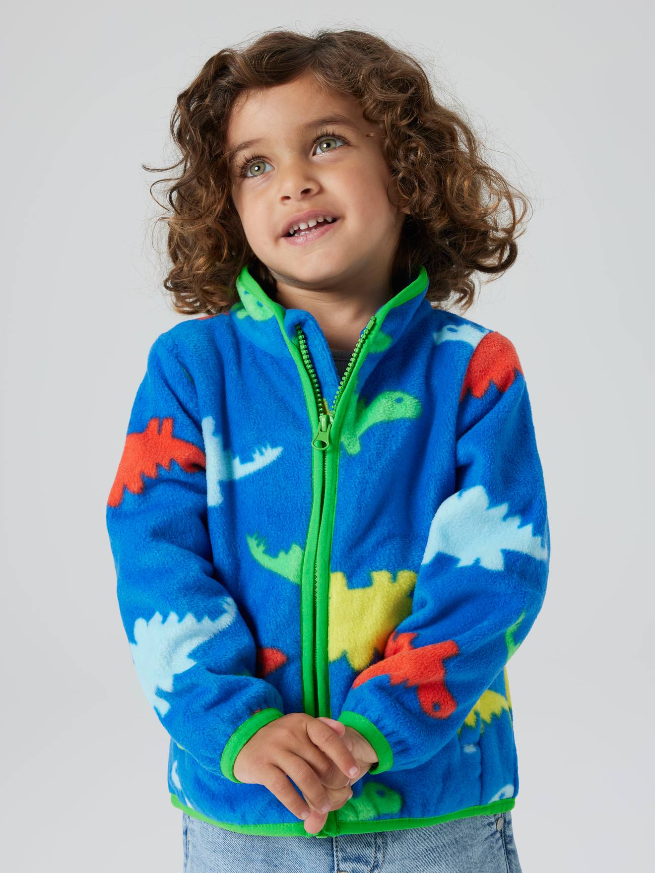 Thumbnail - Fleecejacke mit Allover-Print Jungen NAME IT elektrisch