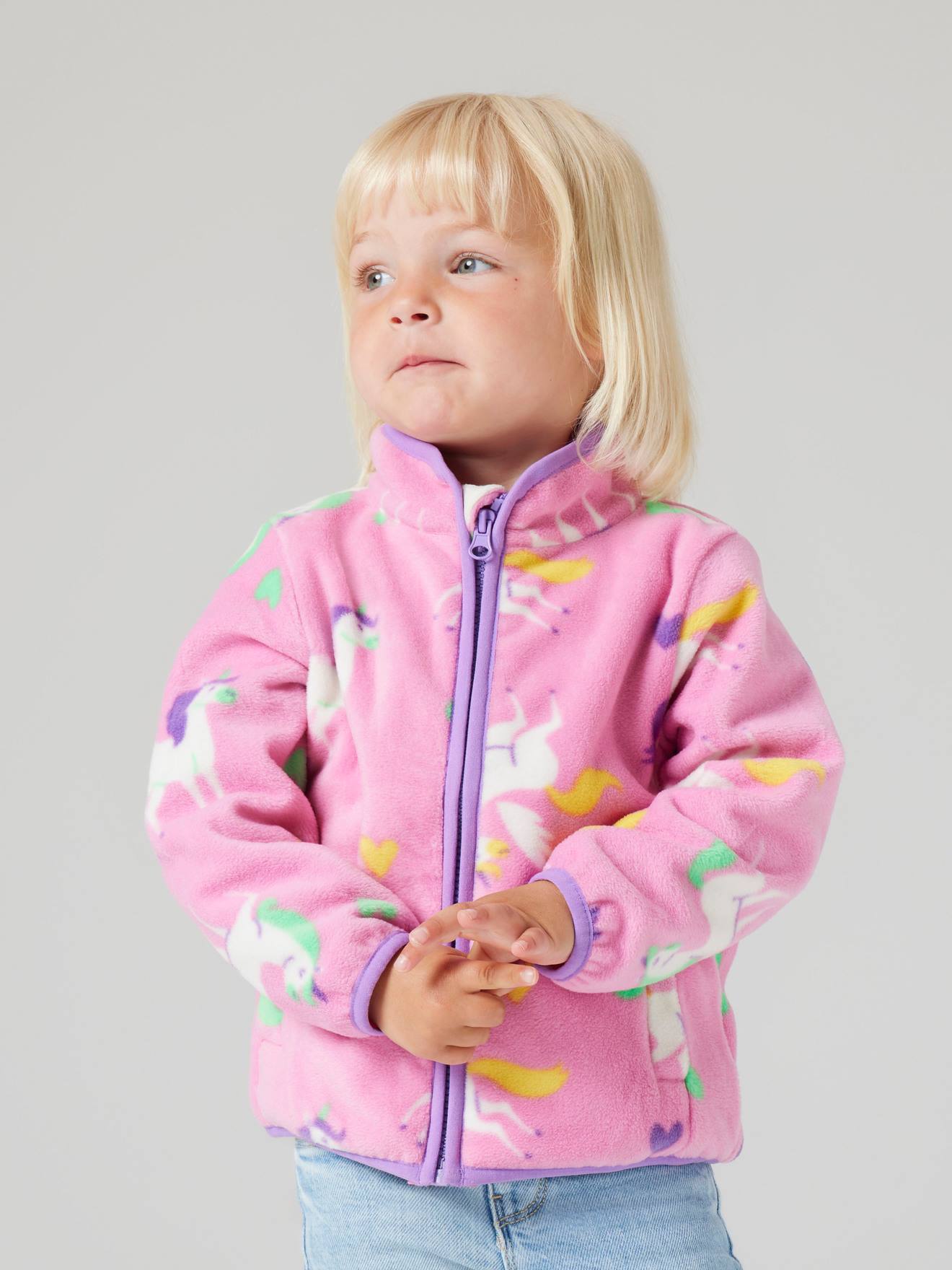 Thumbnail - Fleecejacke mit Allover-Print Mädchen NAME IT