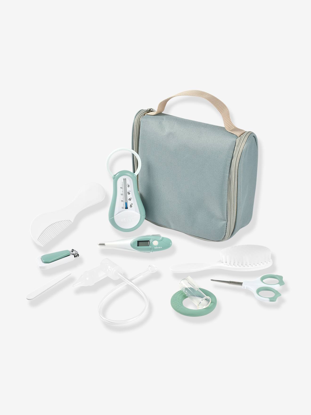 Thumbnail - Pflege-Set Waschbeutel & 10 Accessoires Baby BEABA salbei