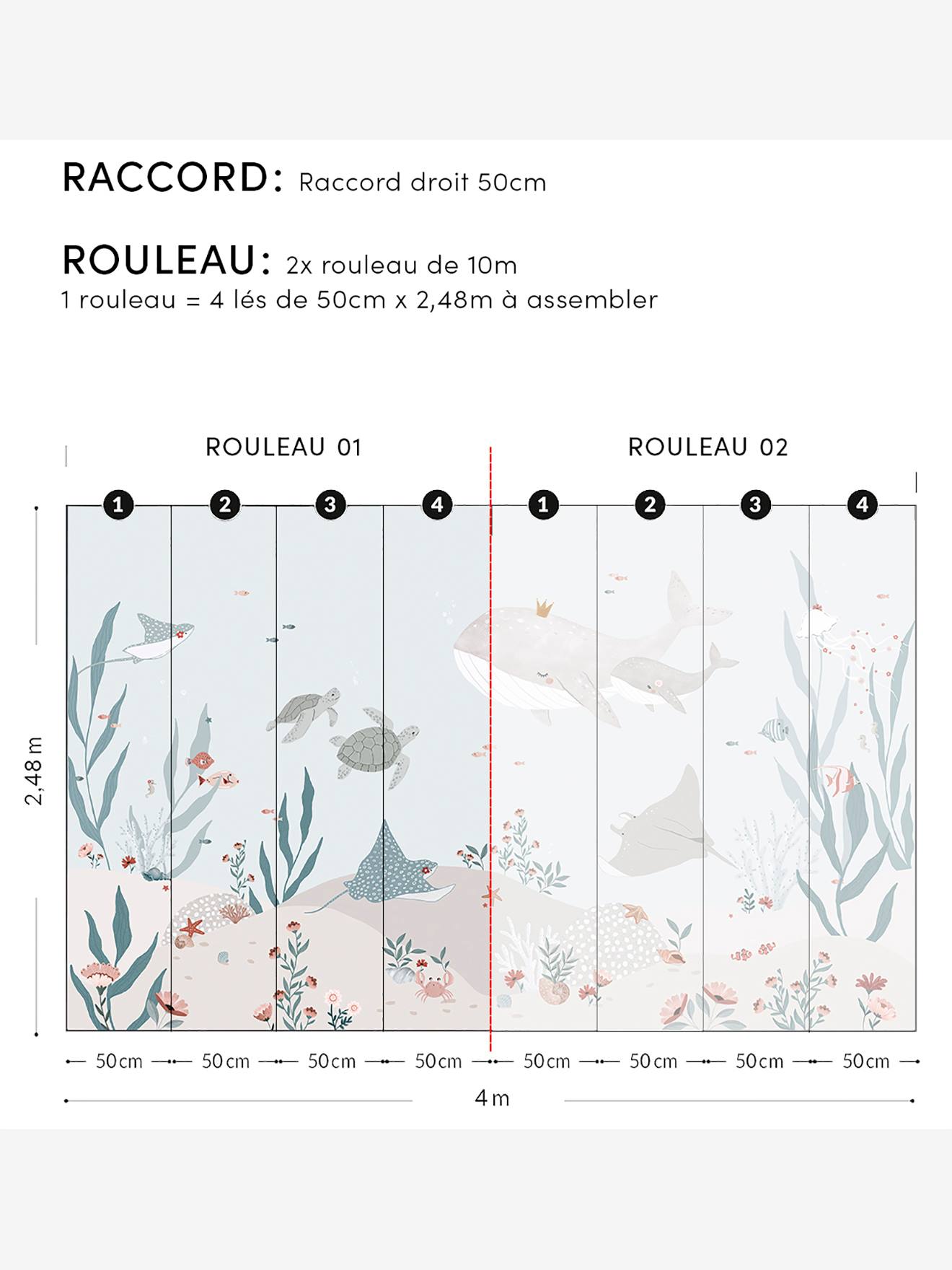 Thumbnail - Vliestapete DREAMY SEABED für Kinderzimmer LILIPINSO