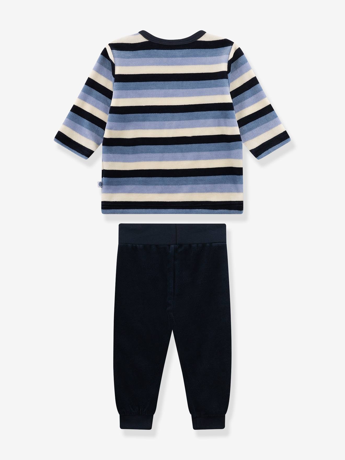 Thumbnail - Schlafanzug STREIFEN Jungen Sanetta Samt