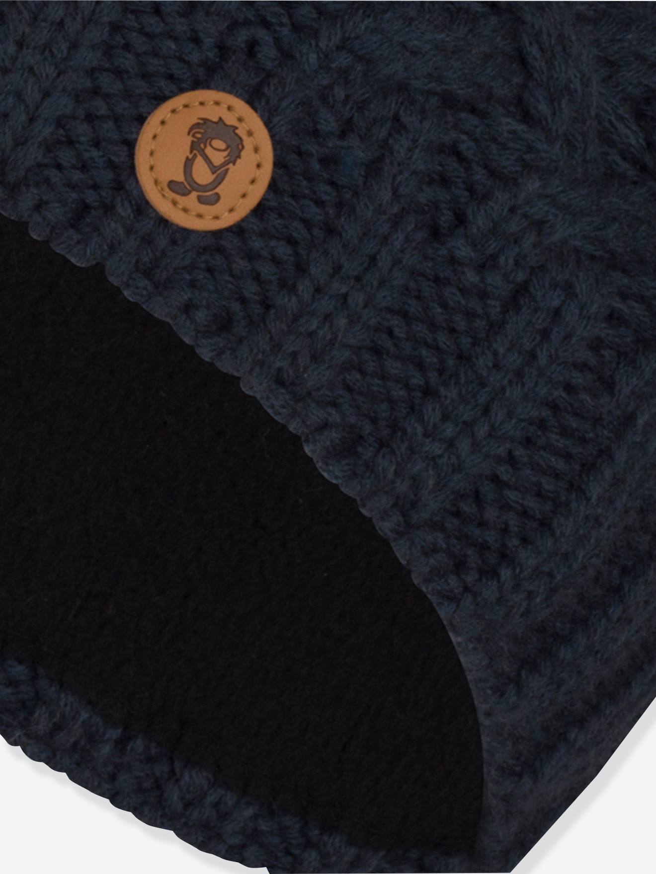 Thumbnail - Strickmütze mit Zopfmuster und Fleece-Futter Mädchen TROLLKIDS