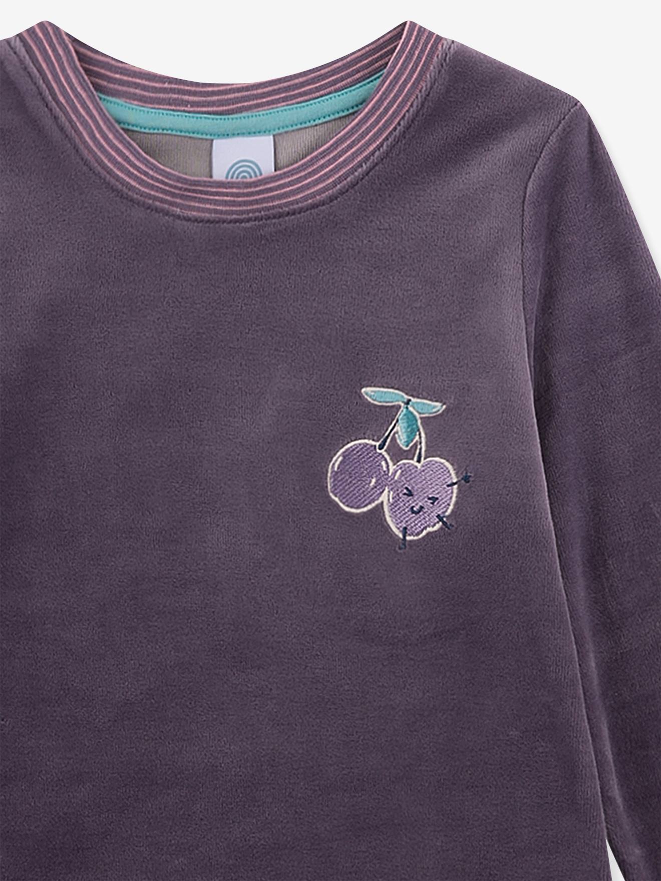 Thumbnail - Nicki-Schlafanzug PFLAUMEN Mädchen Sanetta