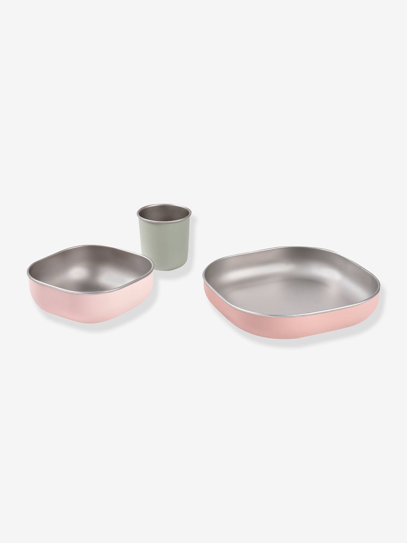 Thumbnail - 3-teiliges Baby Geschirr-Set aus Edelstahl BEABA